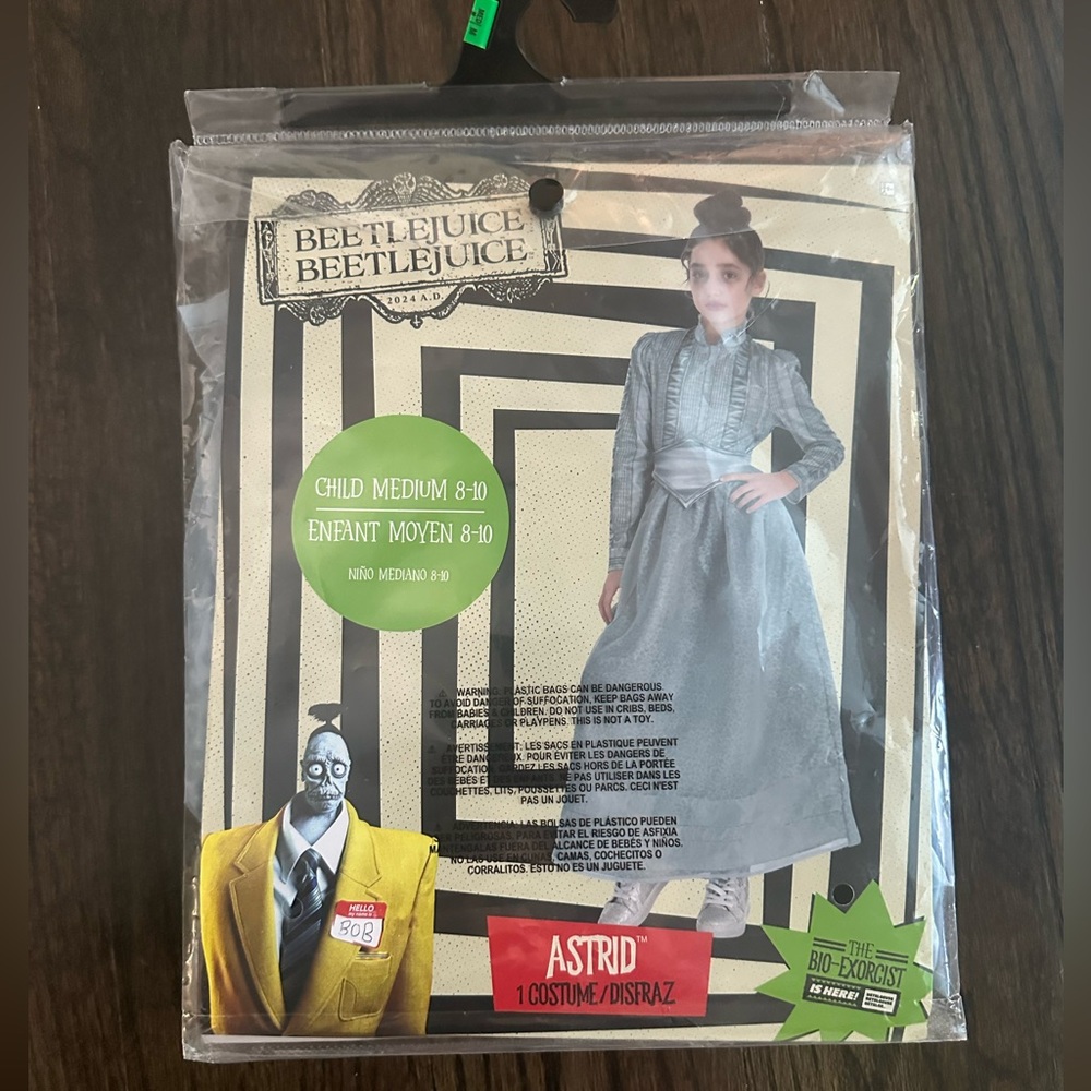 Beetlejuice Kids Astrid Dress Costume- medium